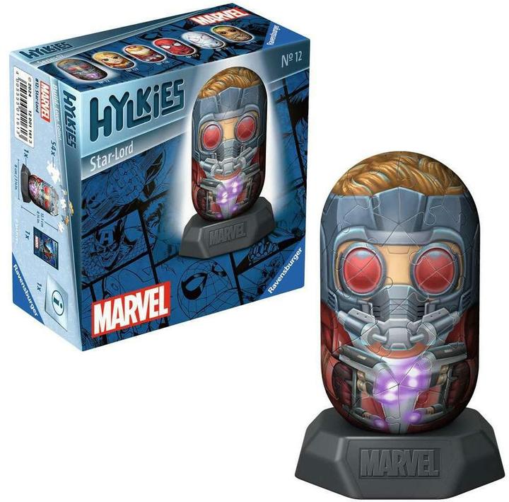 Immagine prodotto Ravensburger Hylkies: La nuova serie di figure da collezione da assemblare da soli. Figura #12 - Star-Lord. (54 pezzi)