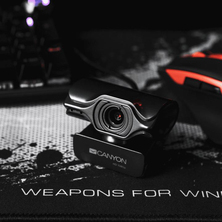 Actual product image Canyon 2K resolution webcam with microphone C6, 2048x1536, 80 ° viewing angle (2 Mpx)