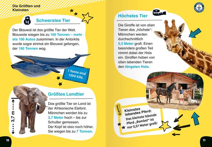 Productafbeelding Ravensburger Guinness World Records für Erstleser - Tiere (Duits, 2023)