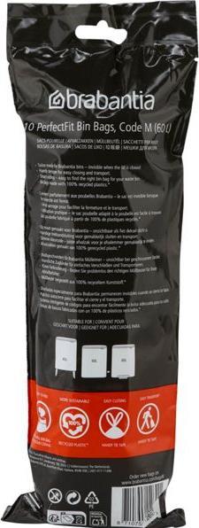 Productafbeelding Brabantia Afvalzakken (10 x, 60 l)
