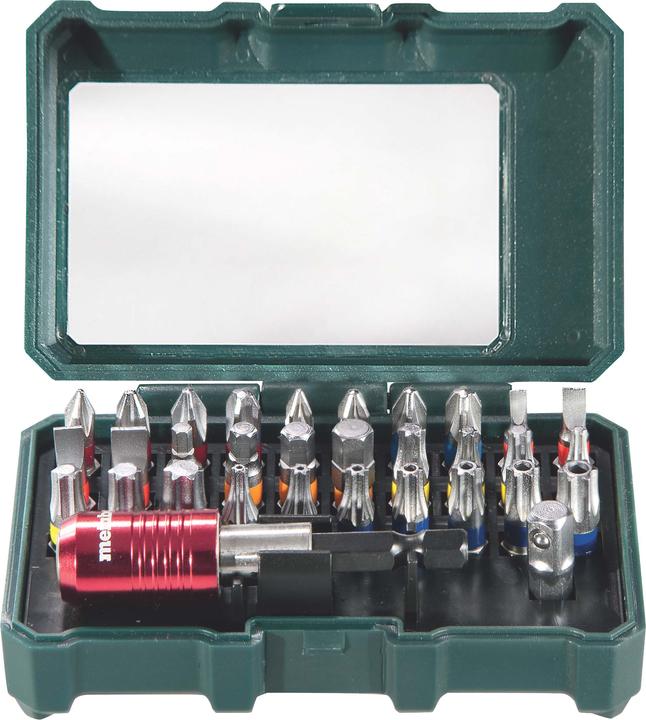 Actual product image Metabo Bit-Box "SP" (32 pieces) (Cross Phillips PH M1, Cross Phillips PH M2, Cross Pozidriv PZ M1, Cross Pozidriv PZ M2, Cross Phillips PH M3, Cross Pozidriv PZ M3)