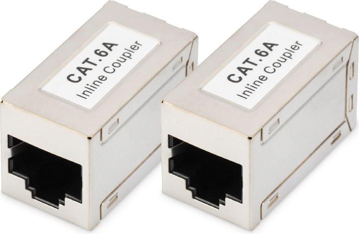 Digitus CAT6A connecteur modulaire, entièrement blindé RJ45 vers RJ45, 2 pcs. (Raccord réseau)