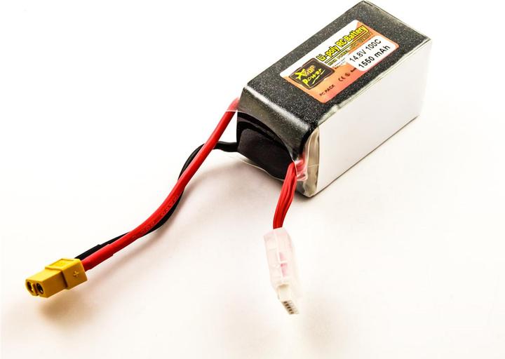 Image du produit AGI Batterie compatible avec FPV Drone 4S 100C avec XT60 Plug (14.80 V, 1550 mAh)