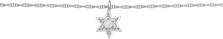 Produktbild Elli Halskette Choker Stern Opal Astro 925 Silber (Synthetischer Opal, 925er Sterling Silber, 36 cm)