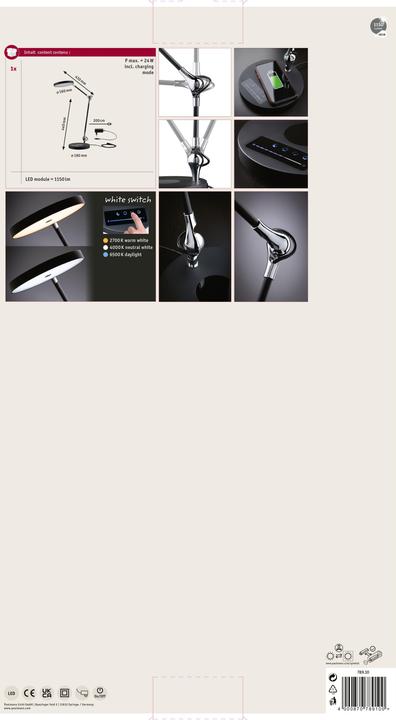 Produktbild Paulmann Numis inkl. Wireles-Charging (1150 lm)
