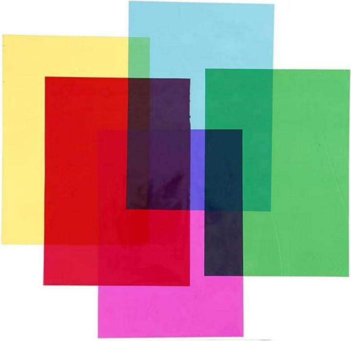 Creativ Company Cellofaan Film Vellen Gekleurd, A4, 100pcs. (100 x)