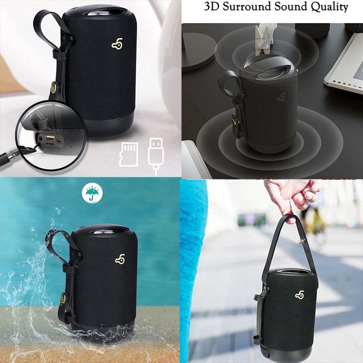 Image du produit PhoneLook Bosnda Enceintes Bluetooth portables sans fil Waterproof étanche IP65 + son surround 3D (6 h, Fonctionnement sur batterie)