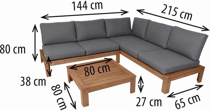 Produktbild Greemotion Loungeset Murano, Akazie
