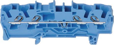 Produktbild Wago DIN-Schienen-Klemmleiste 4x2,5mm2 blau