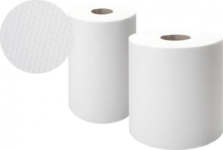 Actual product image ReinigungsBerater R Ellis Comfort 120/2 white 24 cm x 120 m towel rolls 6 rolls/pack, 100% cellulose, 2-ply