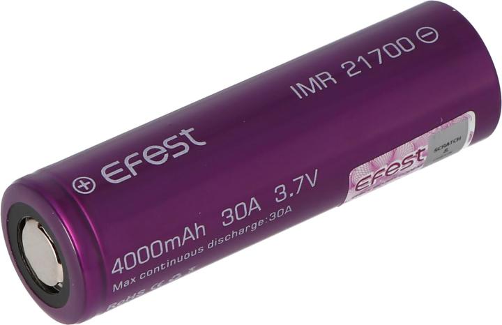 Actual product image Efest Battery IMR21700, 30A (1 pcs., 21700, 4000 mAh)