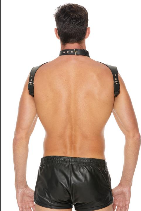 Actual product image Ouch! Men Harness with Neck Collar - One Size (One size)