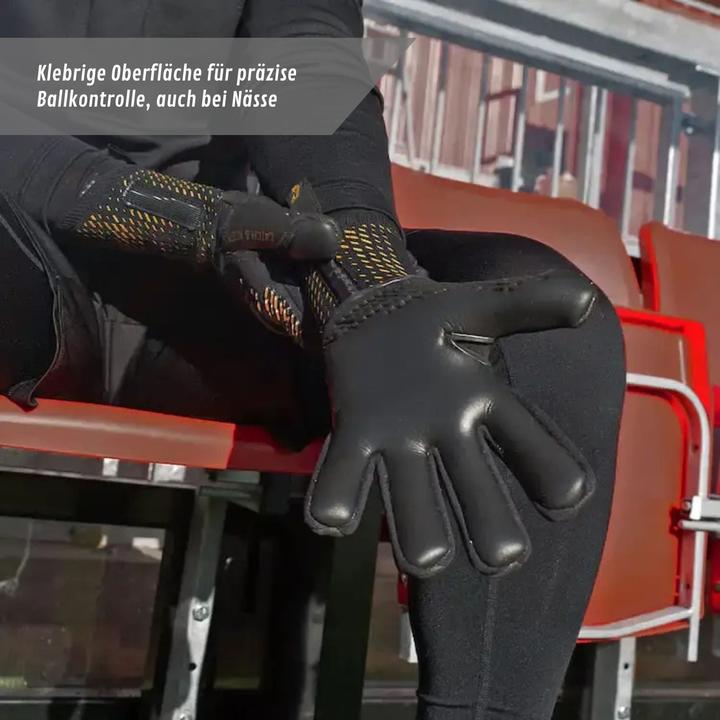 Produktbild Catch & Keep Fussballhandschuhe Revolution Gold Gr. 7 Torwart Goalie Handschuhe (7)
