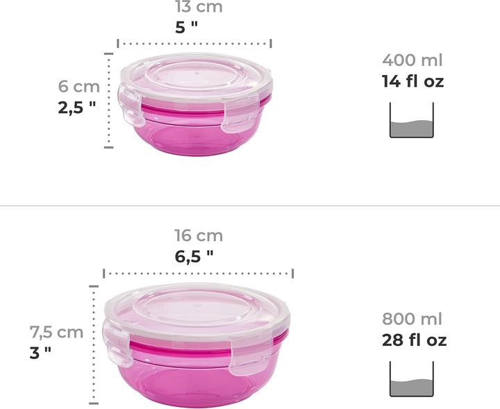 Image du produit Grizzly 4er Set Frischhaltedosen (0.80 l)