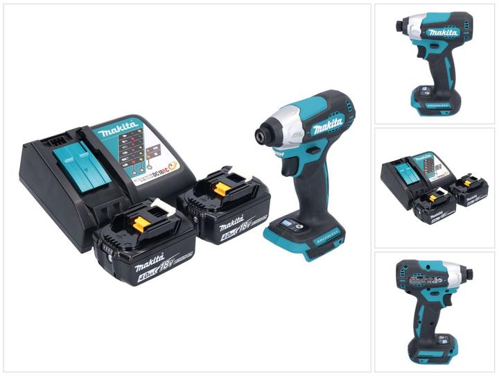 Actual product image Makita DTD 157 RM cordless impact wrench 18 V 140 Nm 1/4" brushless + 2x rechargeable battery 4.0 Ah + (Rechargeable battery operated)
