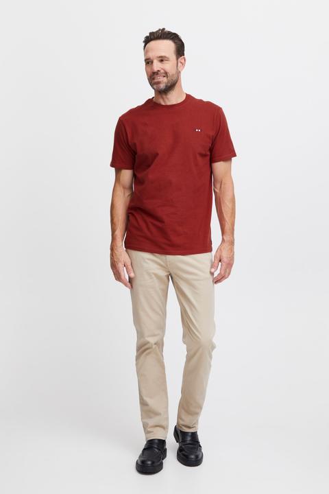 Produktbild FQ1924 FQTom SS basic tee w logo - T-shirt - 21900414 (M)