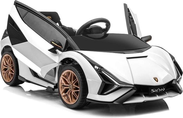 Produktbild Es-toys Elektro Kinderauto „Lamborghini Sian“ – lizenziert – 12V Akku, 2 Motoren -MP3, Ledersitz + (12 V)