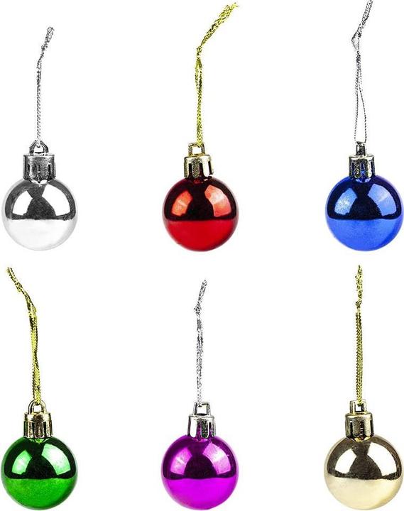 Produktbild JTI Kleine Weihnachtskugeln in verschiedenen Farben, 12er-Pack (12 -teilig)