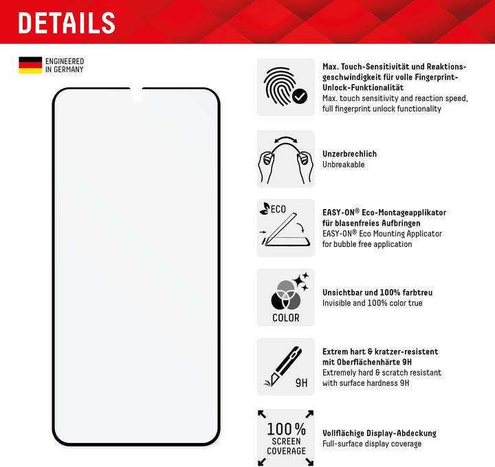 Actual product image Displex Pro Touch Eco Glass, Panzerglas (1 Piece, Samsung Galaxy S22 5G, Samsung Galaxy S23)