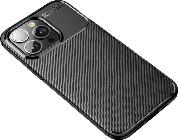 Actual product image Partner Telecom Back panel cover OEM Case CARBON PREMIUM for SAMSUNG A14 5G / A14 4G black (Samsung Galaxy A14, Samsung Galaxy A14 5G)