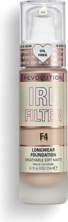 Makeup Revolution IRL FILTER longwear foundation #F4 23ml