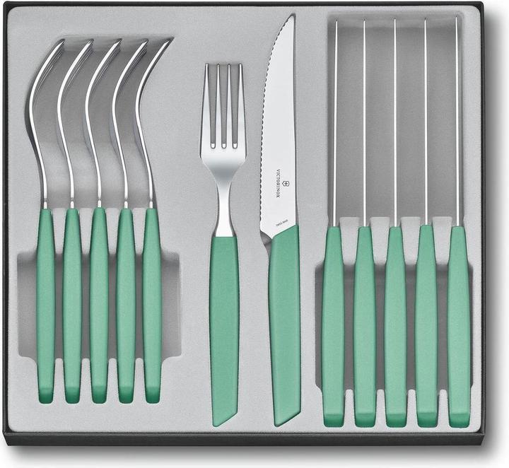 Victorinox Besteck-Set Swiss Modern 12-teilig, Mint (12 Stück, Besteck Set)