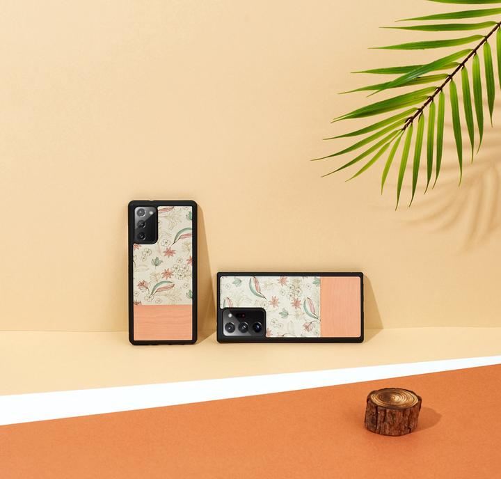 Immagine prodotto Man.Wand Custodia &WOOD per Galaxy Note 20 Ultra fiore rosa juodas (Samsung Galaxy Note 20 Ultra)