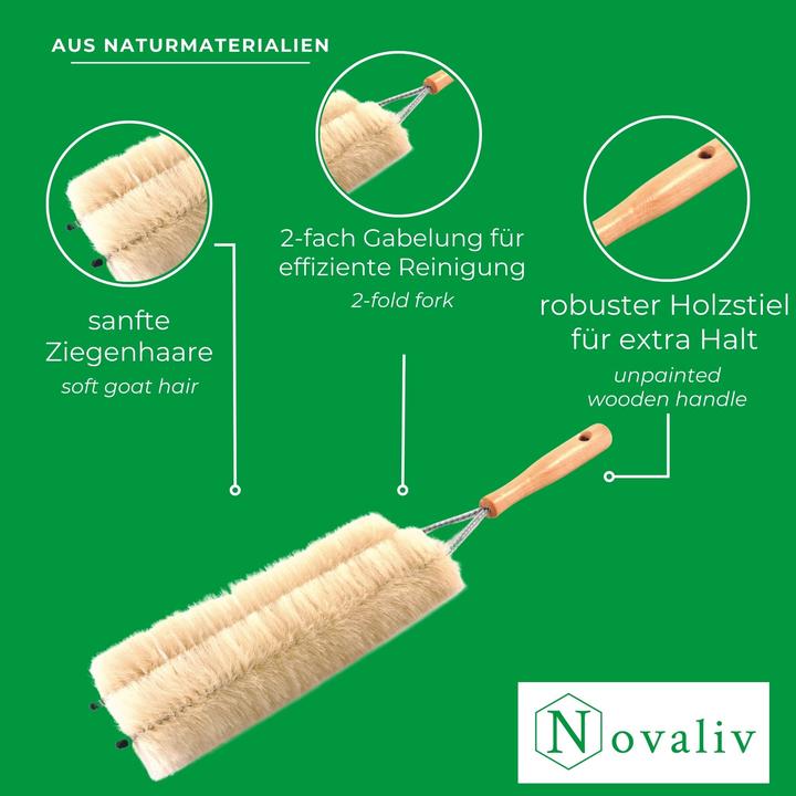 Produktbild Novaliv Heizkörperbürste Rippenheizkörper Heizungsbürste Heizkörper Reinigungsbürste 47x14cm IDEAL a (1 Stk.)