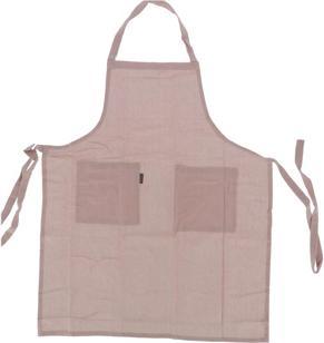 Linen & More Schürze einfarbig rosa