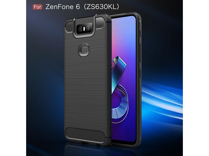 Immagine prodotto Screenguard Asus ZenFone 6 Cover Carbon Brushed Soft TPU (Asus Zenfone 6)