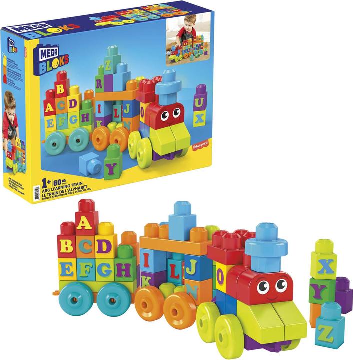Productafbeelding Mega Bloks ABC Leren Trein (60 stuks)