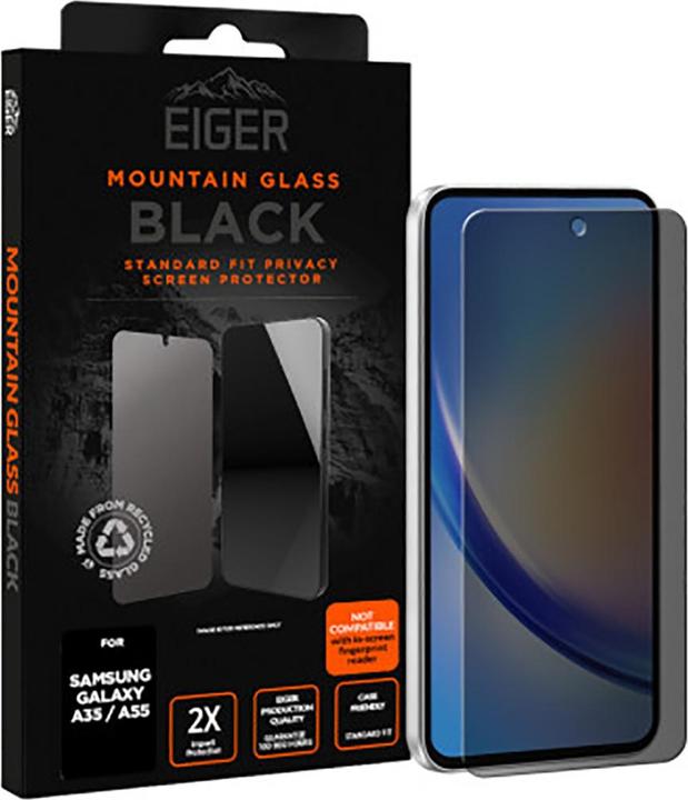Immagine prodotto Eiger Mountain Glass Black (1 Pezzo/i, Samsung Galaxy A35, HTC A55)