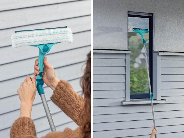 Produktbild Leifheit Fensterwischer Window & Frame Cleaner L micro duo Telescope 210 (1 Stk.)
