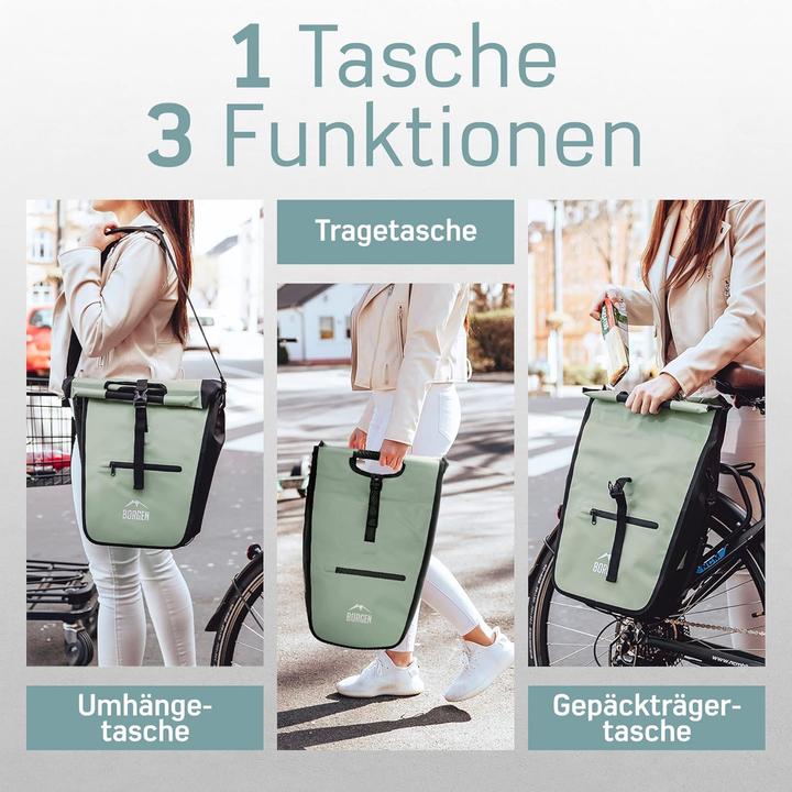 Produktbild Borgen Velo Einkaufstasche (23 l, Gepäckträgertasche)