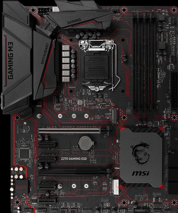 Produktbild MSI Z270 Gaming M3 (LGA 1151, Intel Z270, ATX)