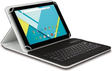 Produktbild Hamlet Universal Cover 101 KBT2 Universalhülle mit abnehmbarer Bluetooth-Tastatur für Tablet von (Eng. Int.)