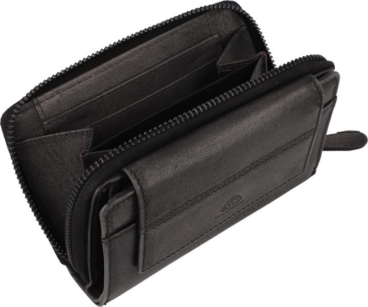 Actual product image Greenburry Destressed Geldbörse RFID Schutz Leder 13.5 cm