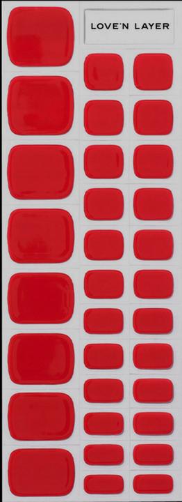 Image du produit Love'n Layer - Solid Toe Grape Red (Rouge Raisin, Vernis à ongles effet gel)