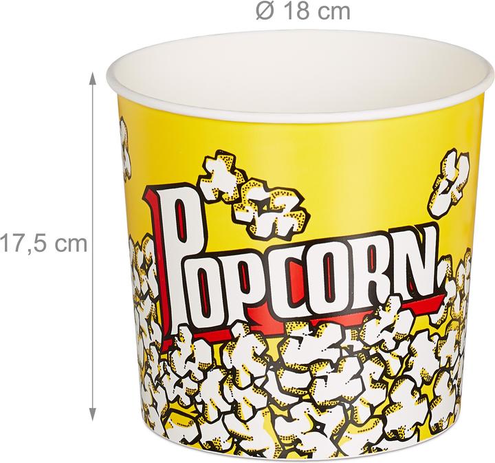 Actual product image Relaxdays Popcorn Bucket Set of 6 (6 x)