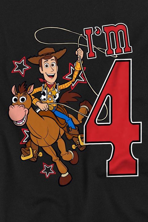Immagine prodotto Toy Story I'm 4 Maglietta Compleanno Legno Bambini (128)