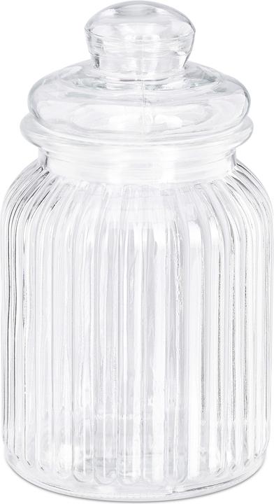 Image du produit Relaxdays Lot de 6 bocaux en verre, 1000 ml (1 l)