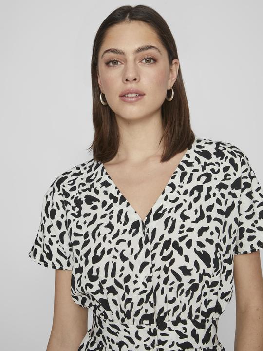 Produktbild Vila Geknöpftes Kurzarm Midikleid (38)