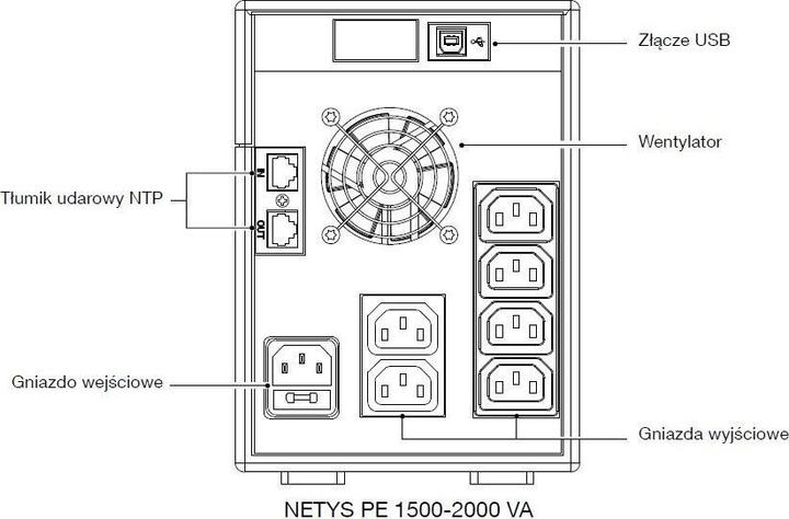 Image du produit Socomec NETYS PE NPE-1500-LCD alimentation non interruptible (UPS) Line-Interactive 1.5 kVA 6 AC (1.50 VA, 900 W, Line-interactive Onduleur)