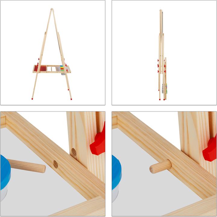 Actual product image Relaxdays Kids' Easel with board