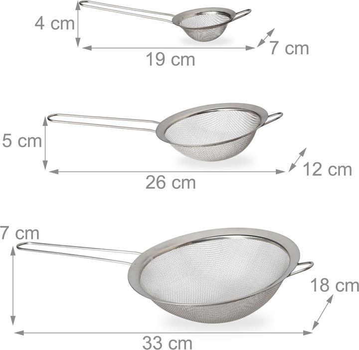 Image du produit Relaxdays Passoire de cuisine