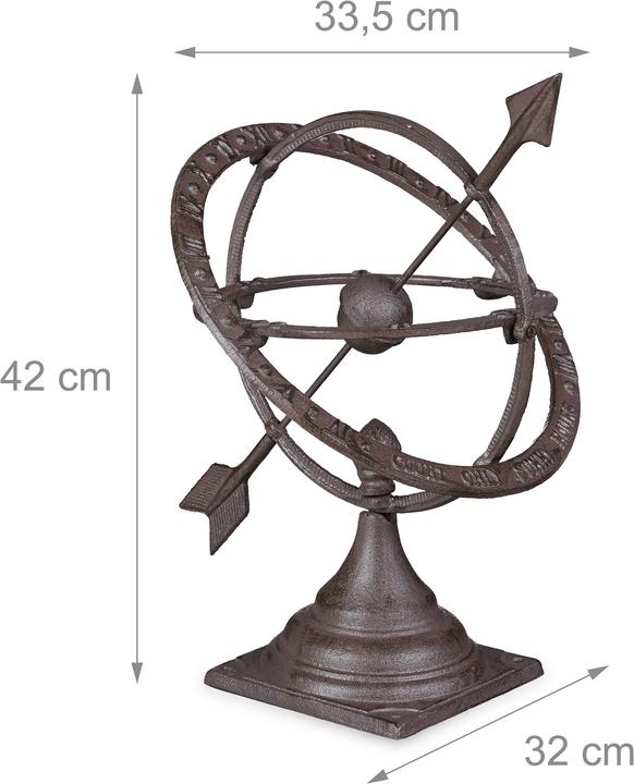 Actual product image Relaxdays Garden Sundial M
