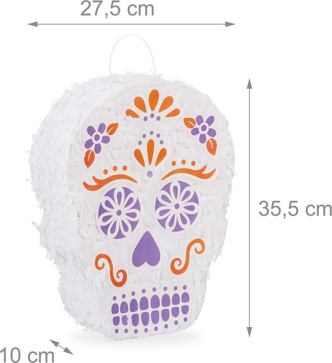 Image du produit Relaxdays Pinata Tête de mort