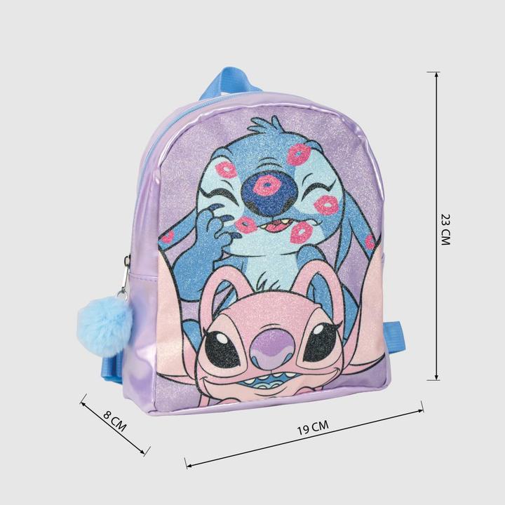 Produktbild Stitch Lässiger Rucksack Lila 19 x 23 x 8 cm