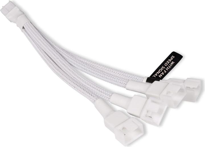 Alphacool LK Y-Splitter 4-Pin vers 4x 4-Pin PWM 15cm blanc?