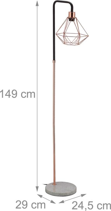 Immagine prodotto Relaxdays Lampada da terra piantana da salotto (E27)